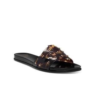 New Vince Camuto Women's Emelon Studded Jelly Slide Sandals Size 9